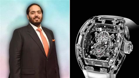 richard mille anant ambani|anant ambani watch cost.